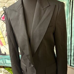 Gucci Elegant Black Uniform Tuxedo Jacket